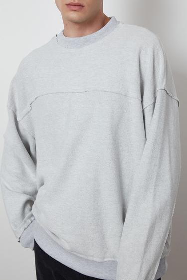  Pis Dikişli Oversize Sweatshirt