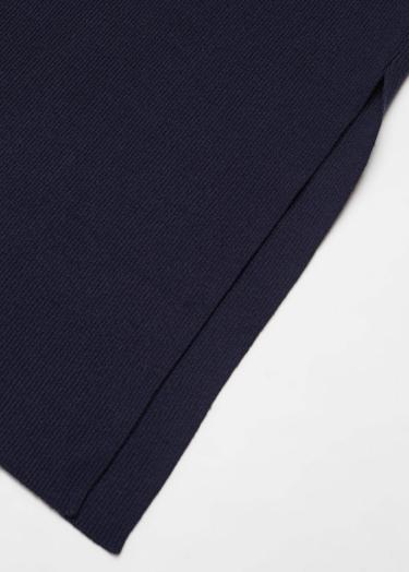  Mango Çocuk Yırtmaçlı Etek Lacivert