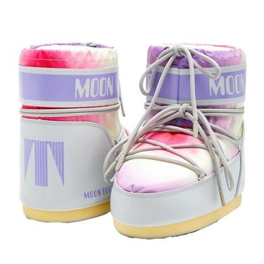  Moon Boot 14094200 002 Icon Low Tie Dye Kadın Gri Kar Botu