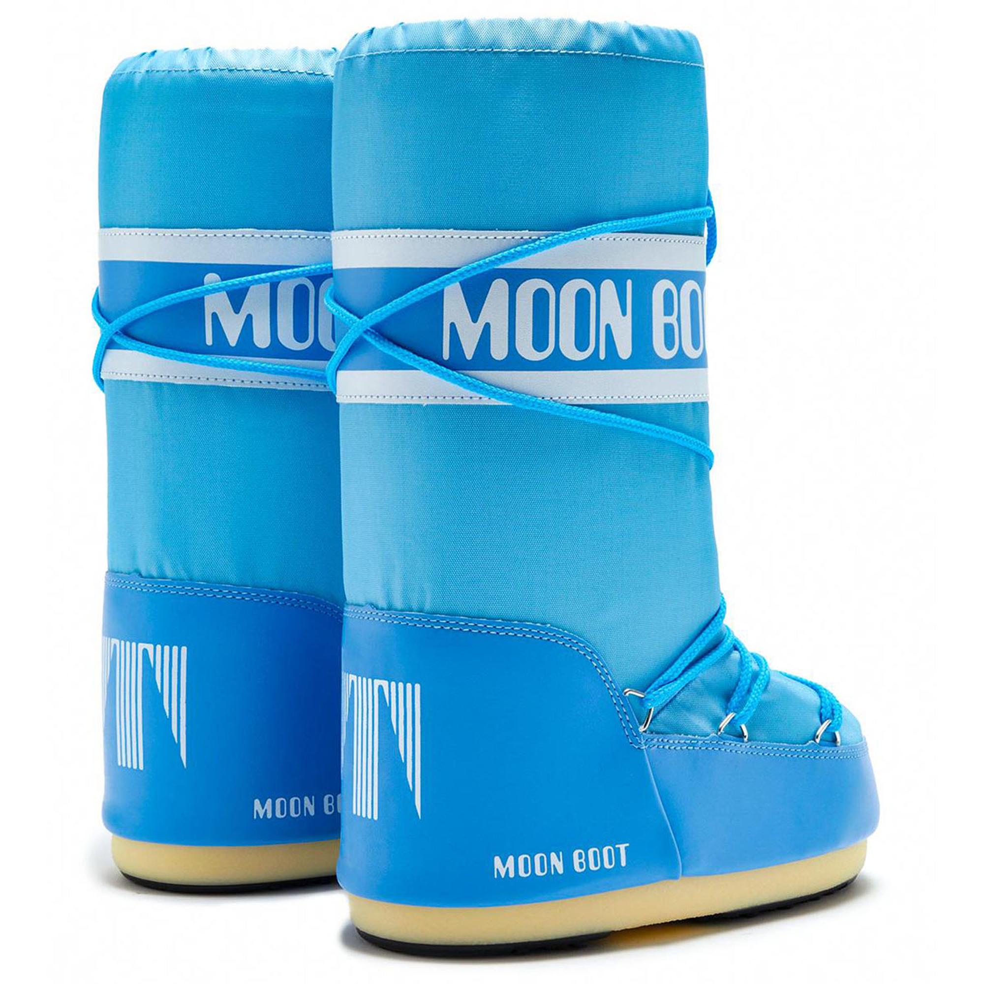 Moon Boot Icon Nylon Kadın Mavi Kar Botu
