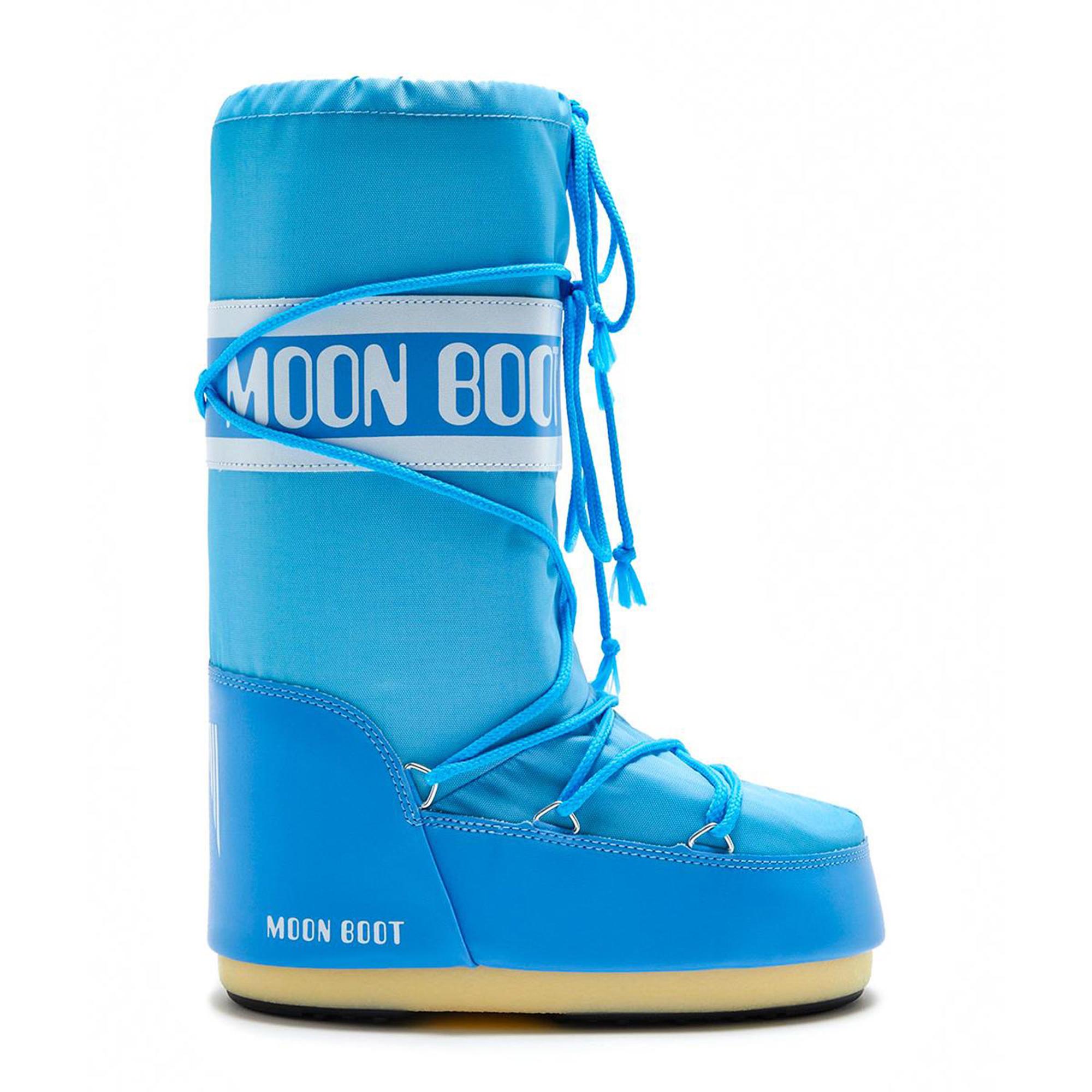 Moon Boot Icon Nylon Kadın Mavi Kar Botu