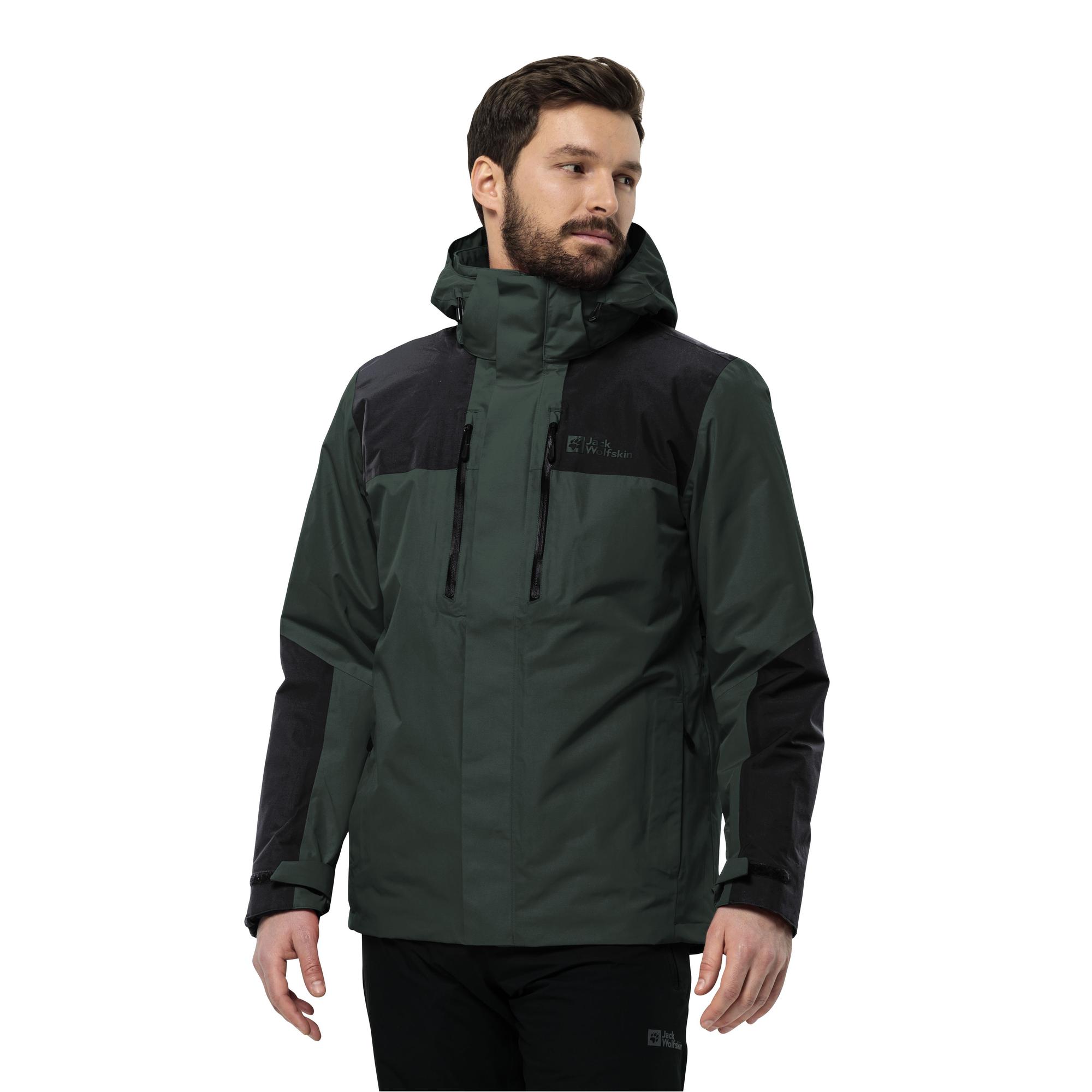 Jack Wolfskin Jasper 3in1 Erkek Yeşil Outdoor Ceketi