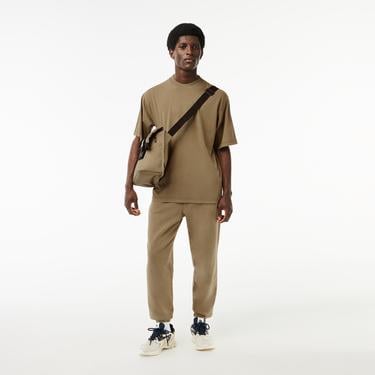  Neo Heritage Unisex Loose Fit Bisiklet Yaka Baskılı Haki T-Shirt