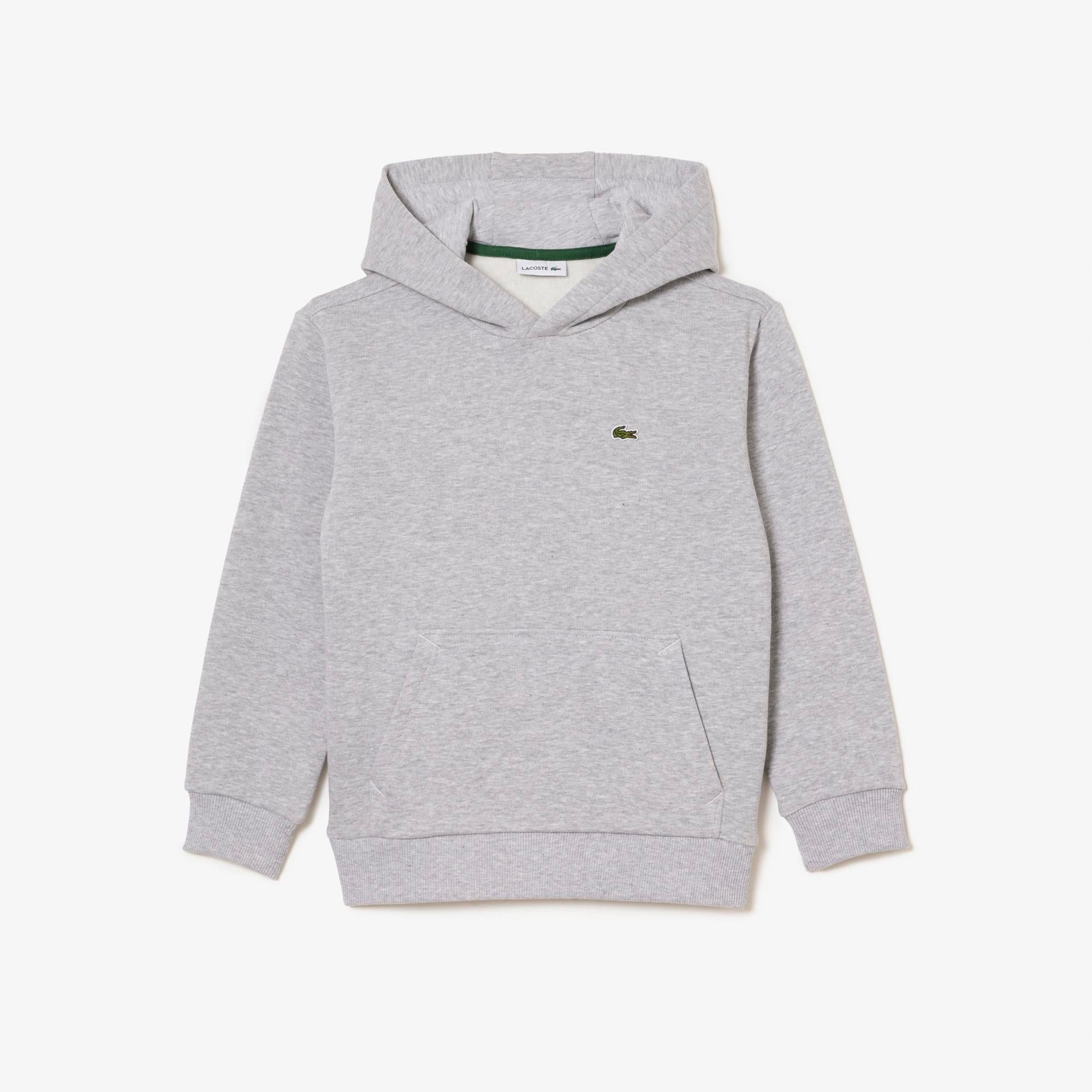 Lacoste Çocuk Kapüşonlu Gri Sweatshirt