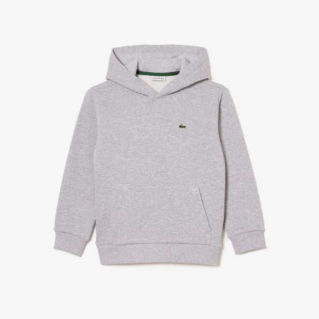  Lacoste Çocuk Kapüşonlu Gri Sweatshirt