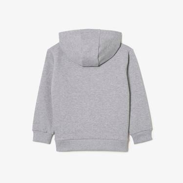  Lacoste Çocuk Kapüşonlu Gri Sweatshirt