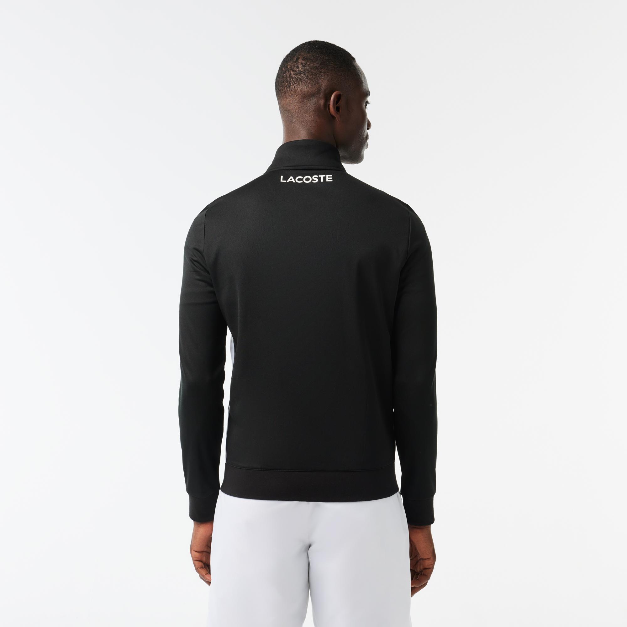 SPORT Erkek Classic Fit Fermuarlı Siyah Sweatshirt