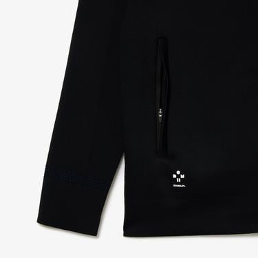  SPORT Erkek Regular Fit Fermuarlı Desenli Siyah Sweatshirt