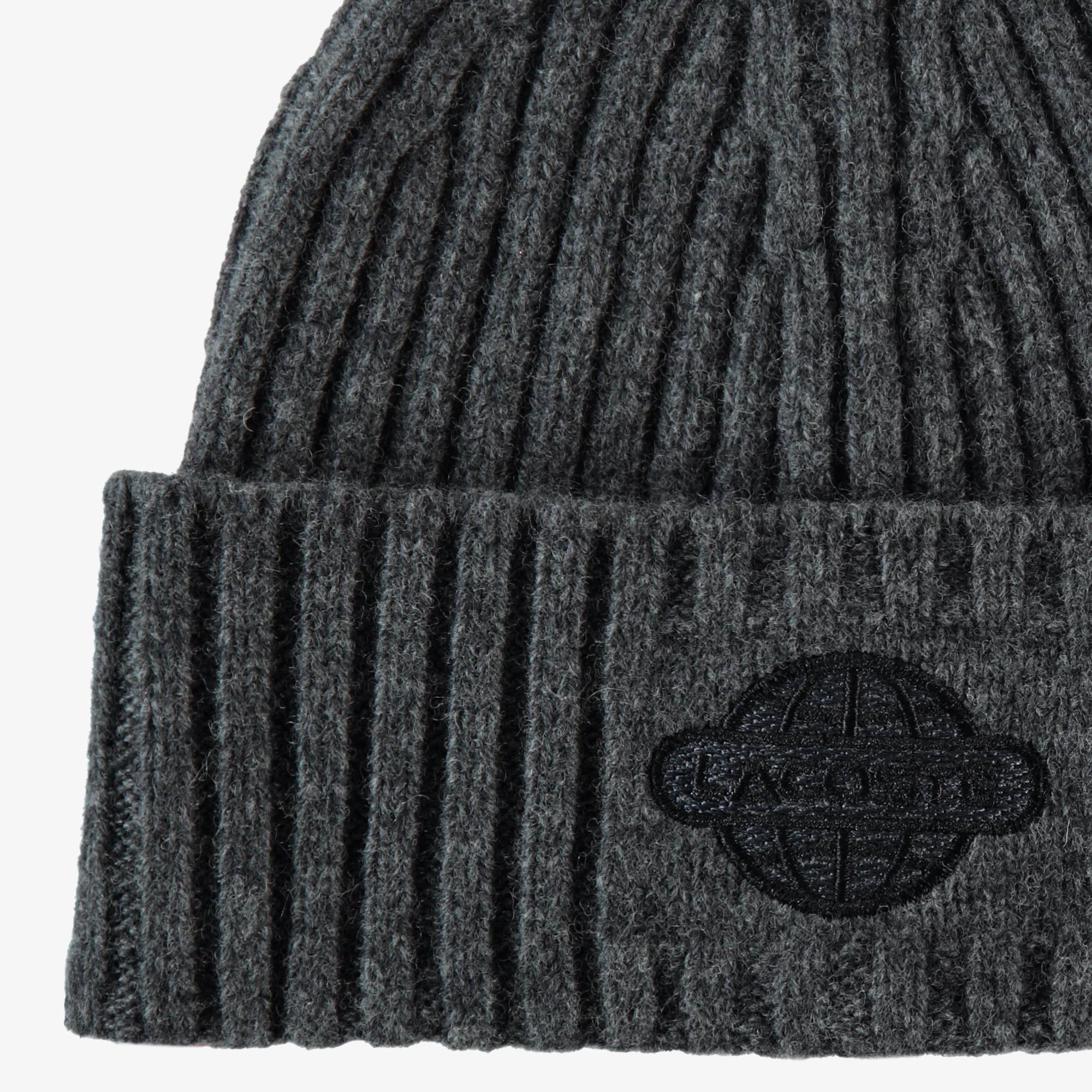 Erkek Baskılı Gri Bere