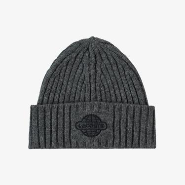  Erkek Baskılı Gri Bere