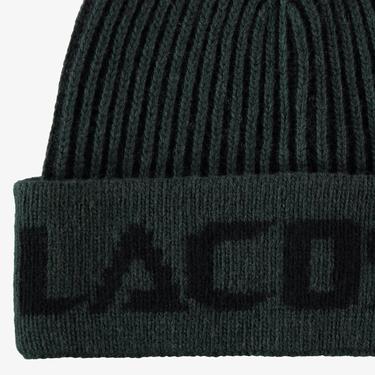  Erkek Baskılı Siyah Bere