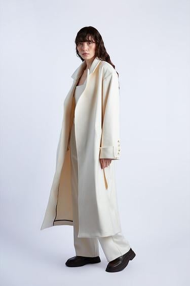  Wabi Sabi Kadın Ekru Rope Kaşmir Kaban