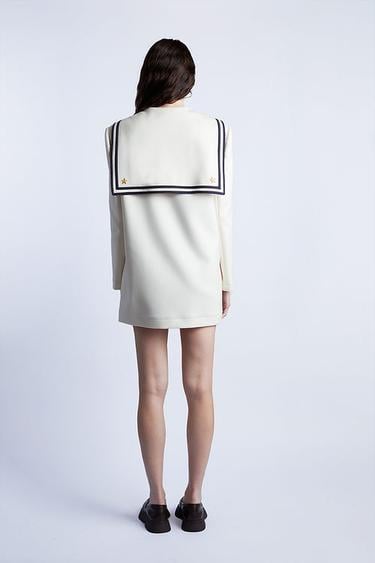  Wabi Sabi Kadın Ekru Kaşmir Binocular Elbise