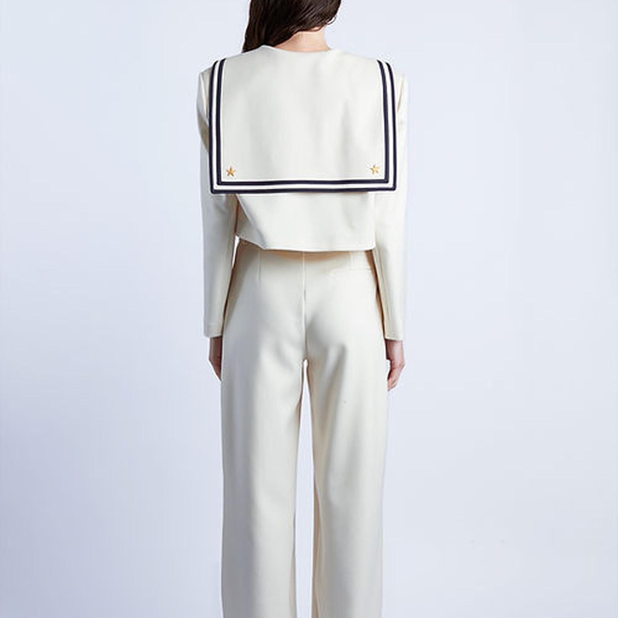 Wabi Sabi Kadın Ekru Kaşmir Sail Ceket