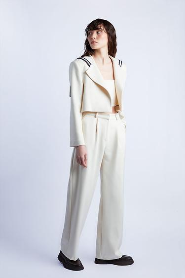  Wabi Sabi Kadın Ekru Kaşmir Sail Ceket