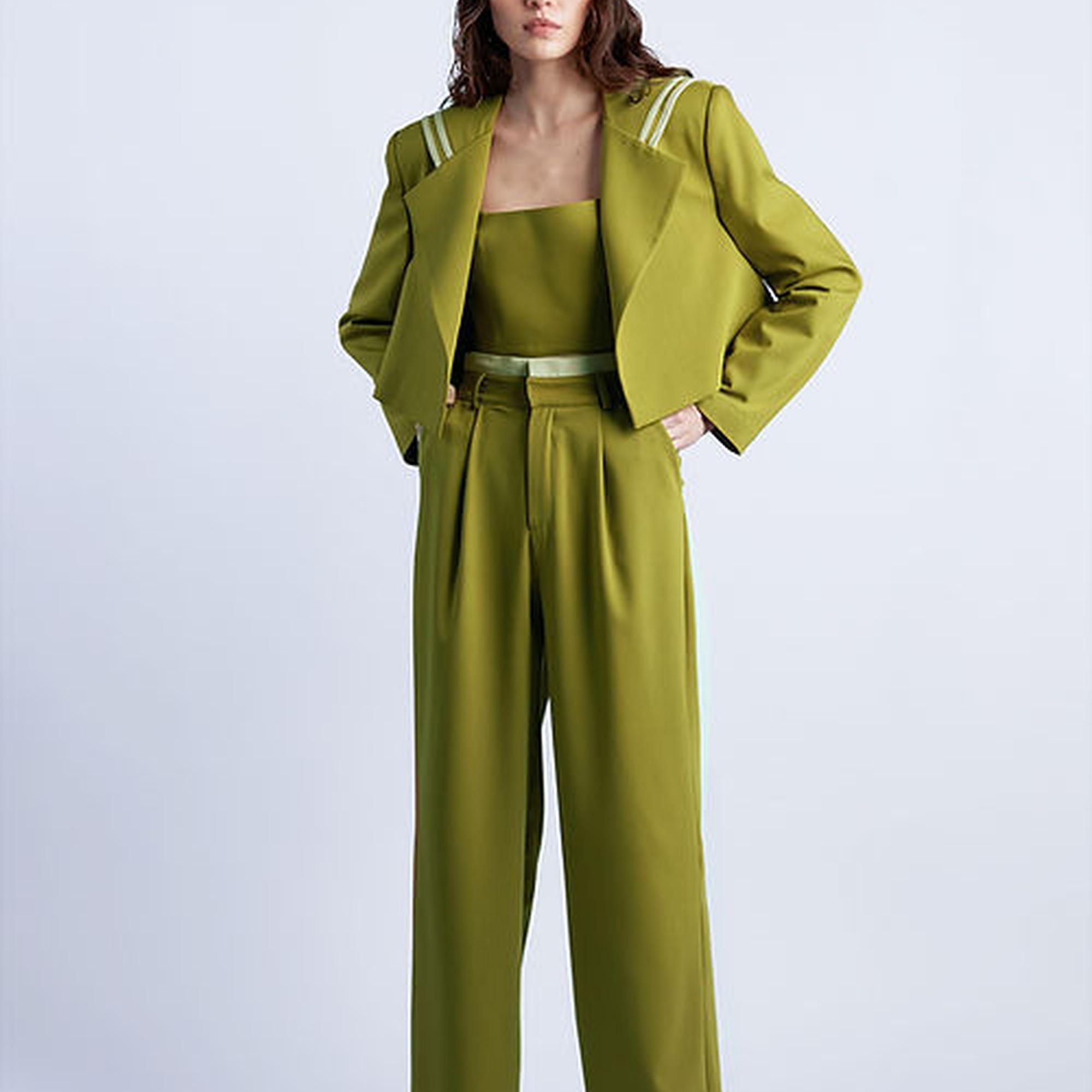 Wabi Sabi Kadın Yeşil Sail Ceket