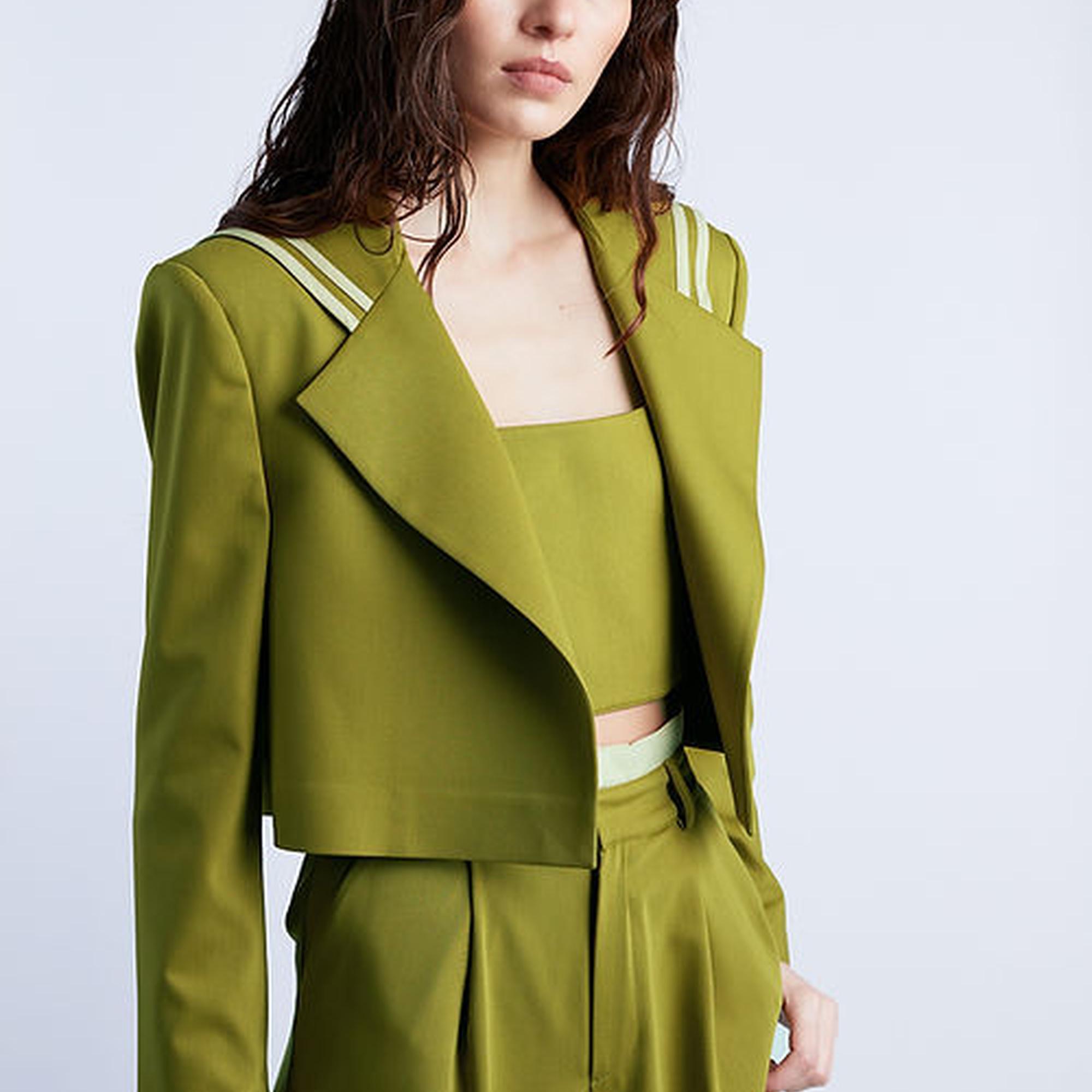 Wabi Sabi Kadın Yeşil Sail Ceket