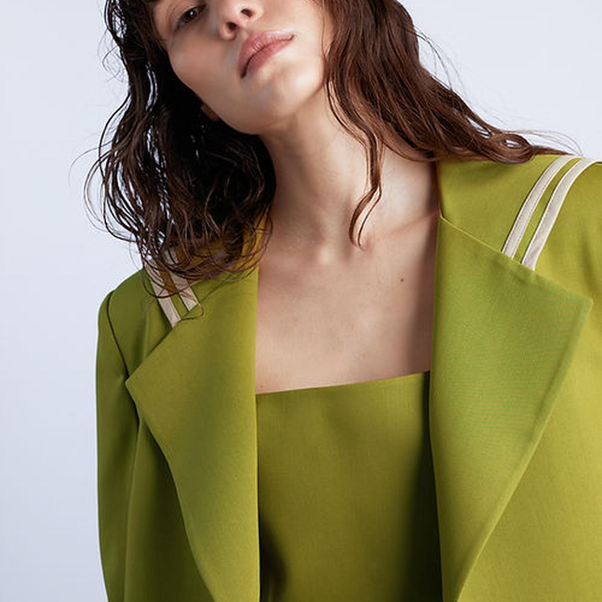 Wabi Sabi Kadın Yeşil Sail Ceket