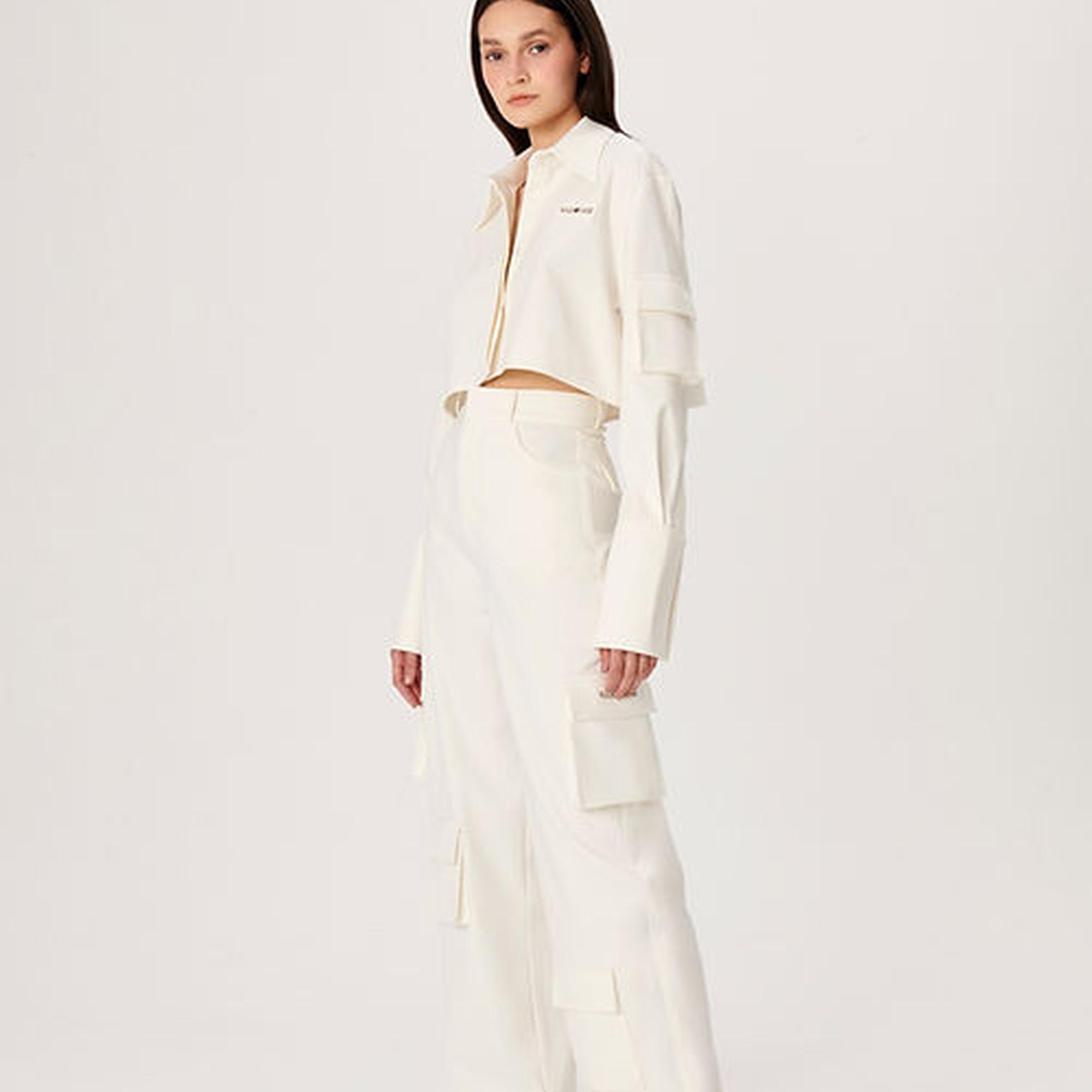 Wabi Sabi Kadın Ekru Vento Pantolon