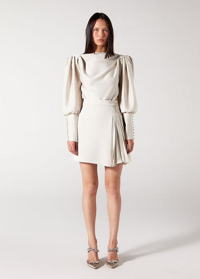  Wabi Sabi Kadın Bej MBÇ Mini Etek