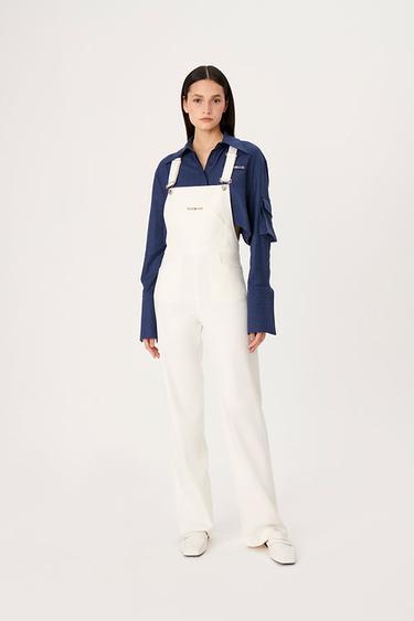  Wabi Sabi Kadın Ekru Gioia Uzun Salopet