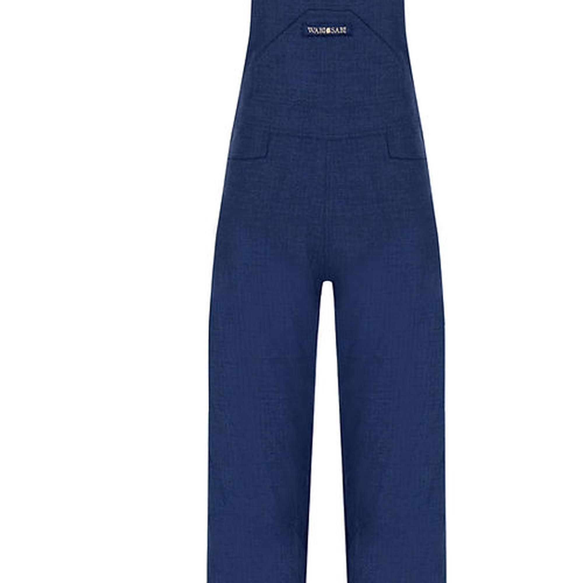 Wabi Sabi Kadın Mavi Keten Gioia Uzun Salopet