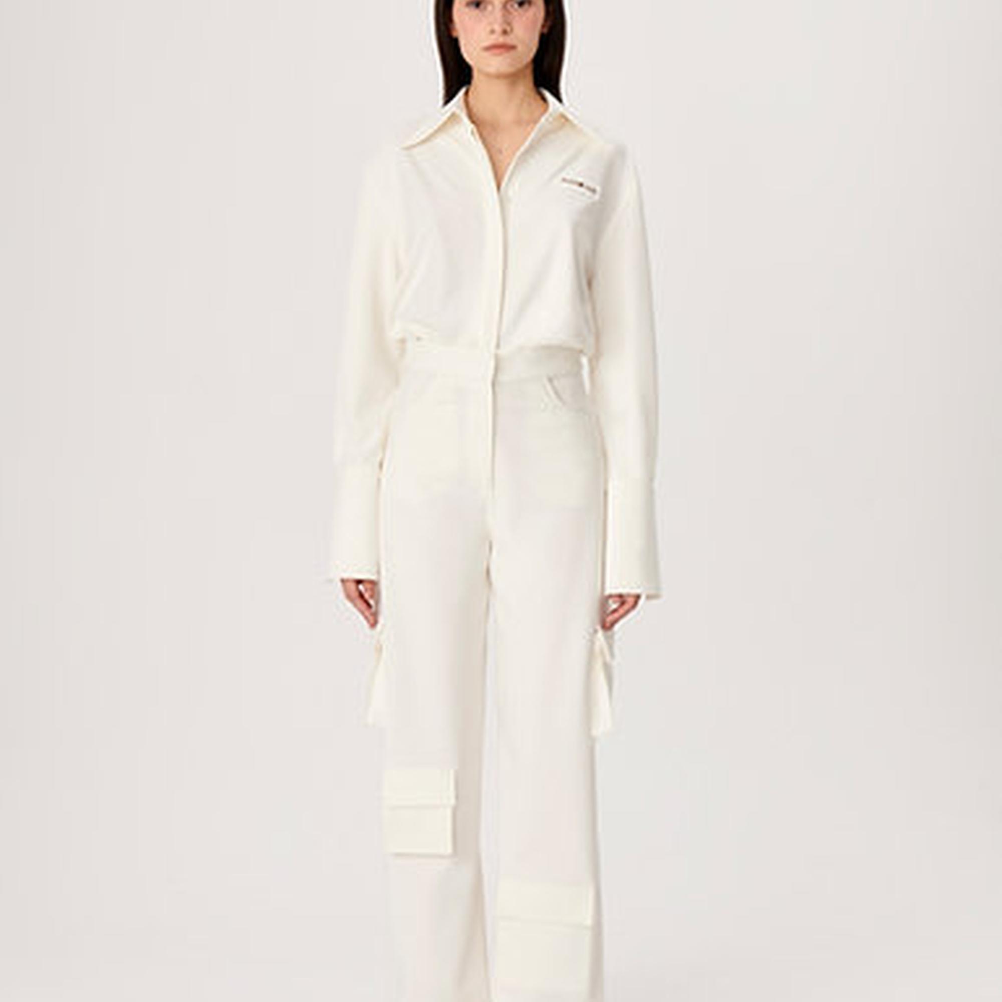 Wabi Sabi Kadın Ekru Eterno Uzun Tulum