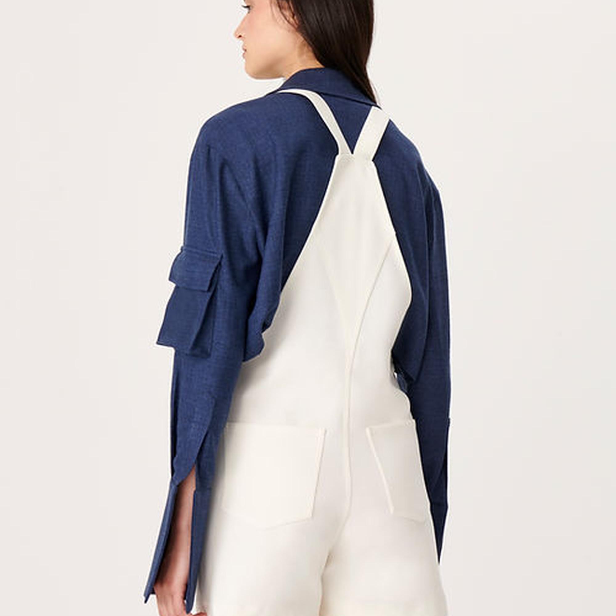 Wabi Sabi Kadın Ekru Gioia Kısa Salopet