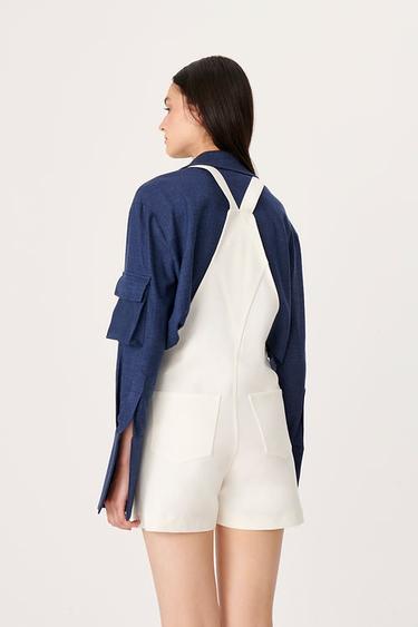  Wabi Sabi Kadın Ekru Gioia Kısa Salopet