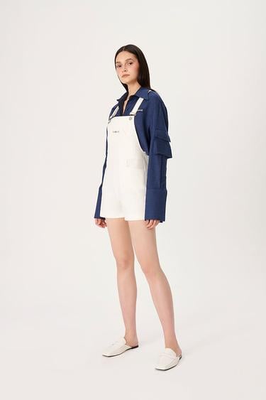  Wabi Sabi Kadın Ekru Gioia Kısa Salopet