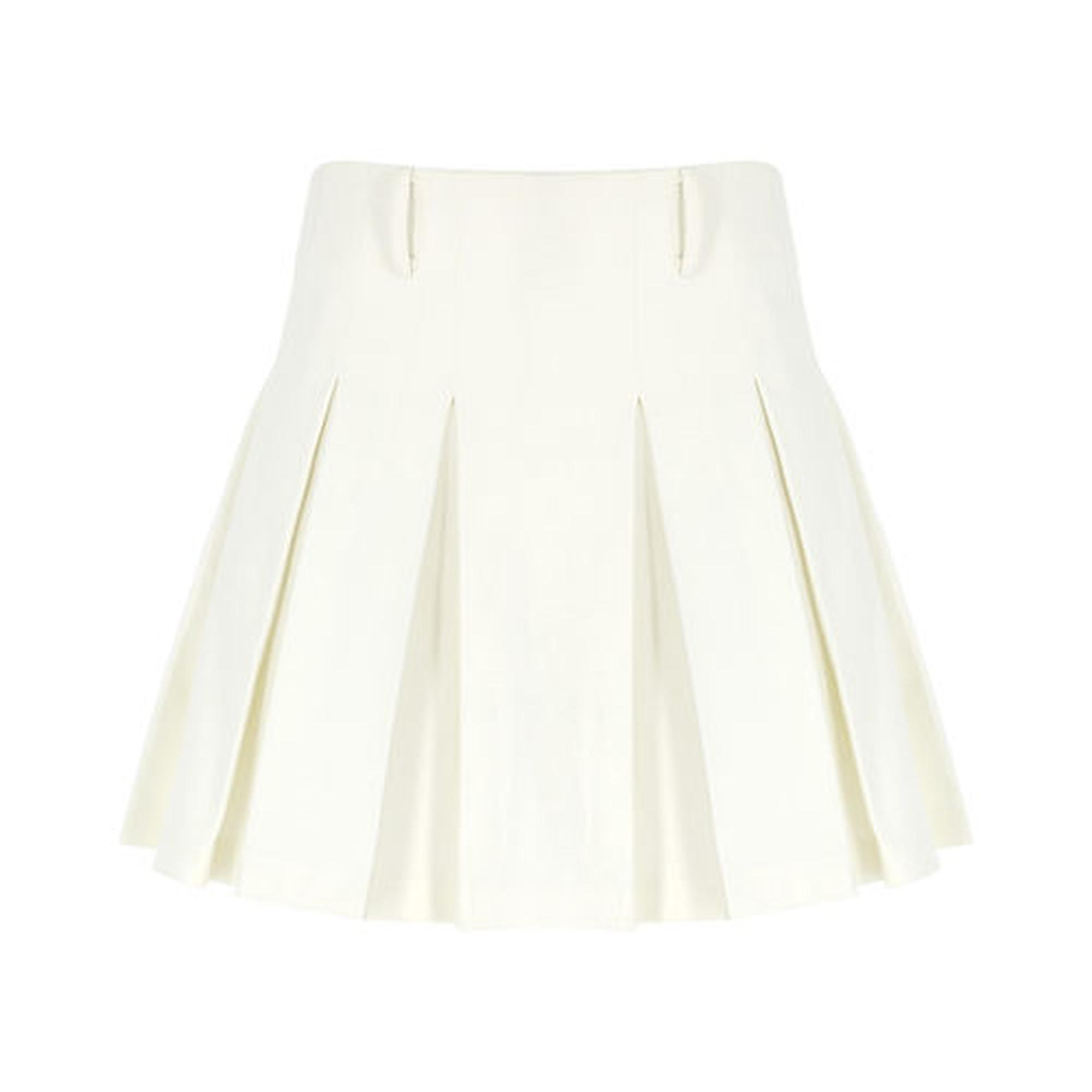 Wabi Sabi Kadın Ekru Sail Pilikaşeli Etek