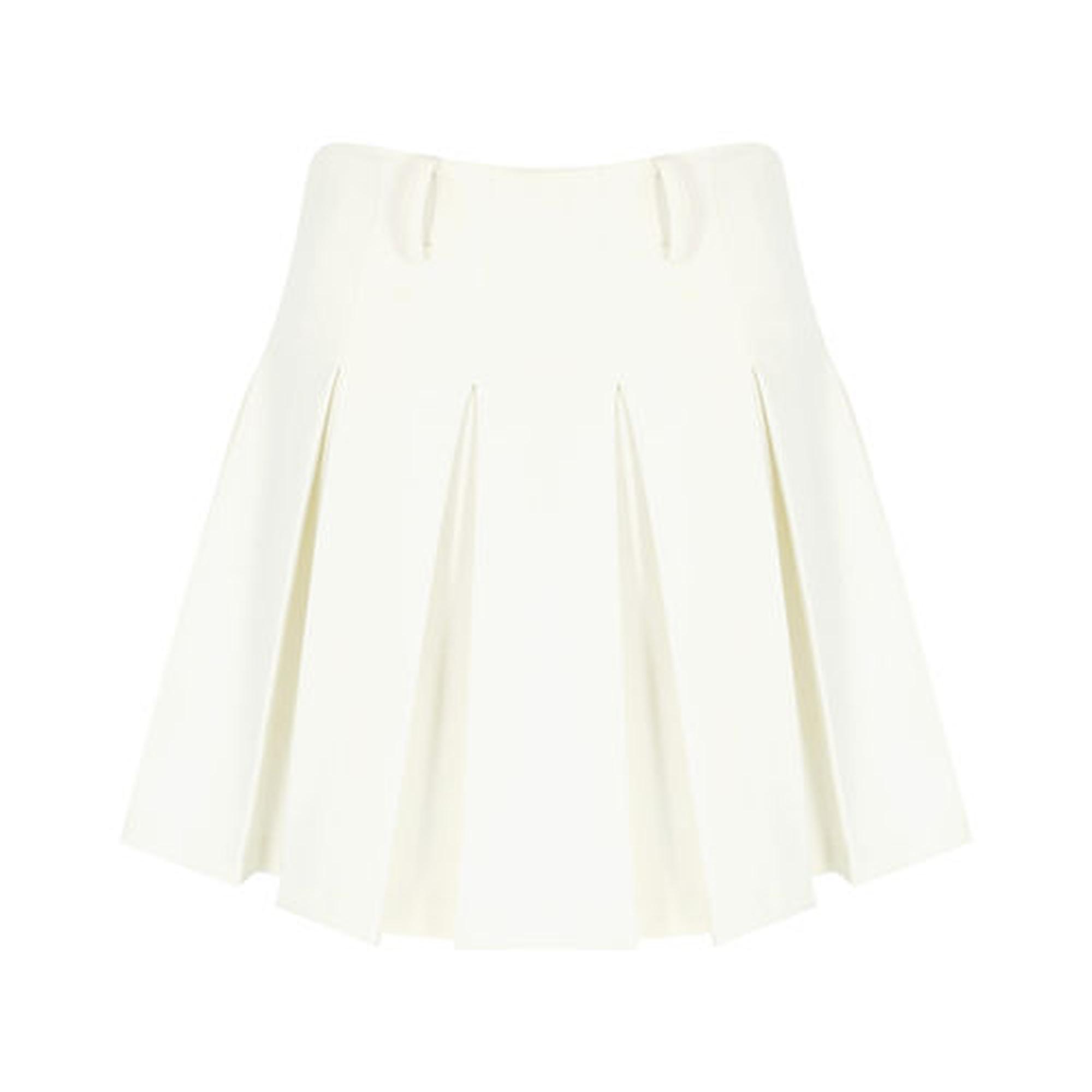 Wabi Sabi Kadın Ekru Sail Pilikaşeli Etek