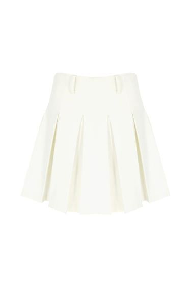  Wabi Sabi Kadın Ekru Sail Pilikaşeli Etek