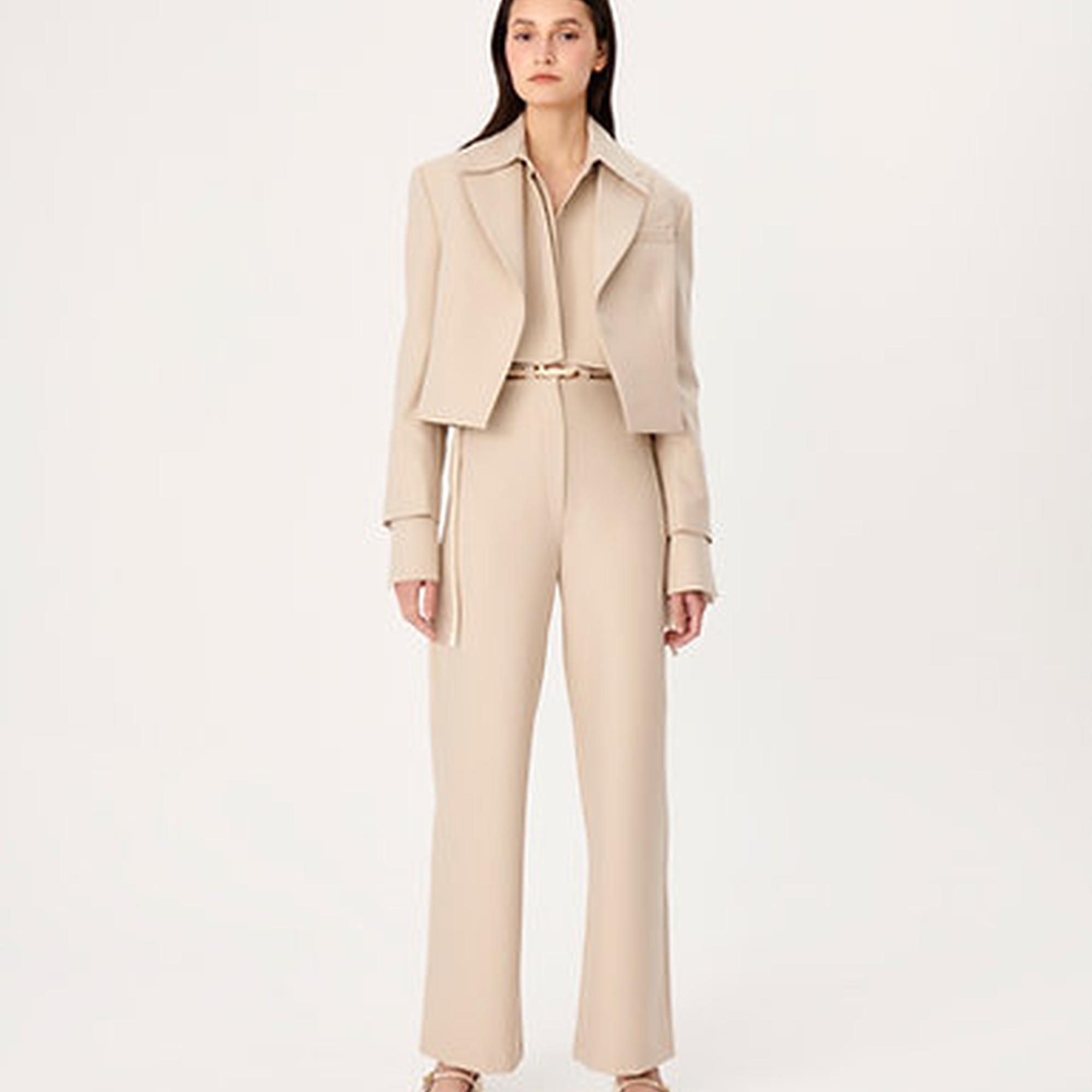 Wabi Sabi Kadın Bej Grazia Ceket