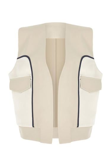  Wabi Sabi Kadın Bej Luna Bomber Yelek