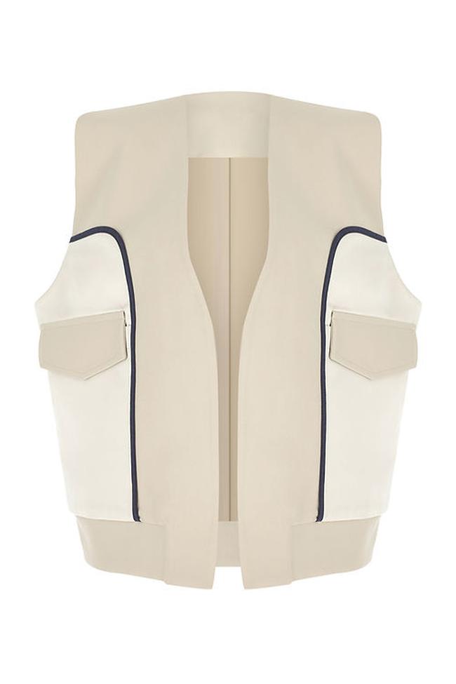  Wabi Sabi Kadın Bej Luna Bomber Yelek