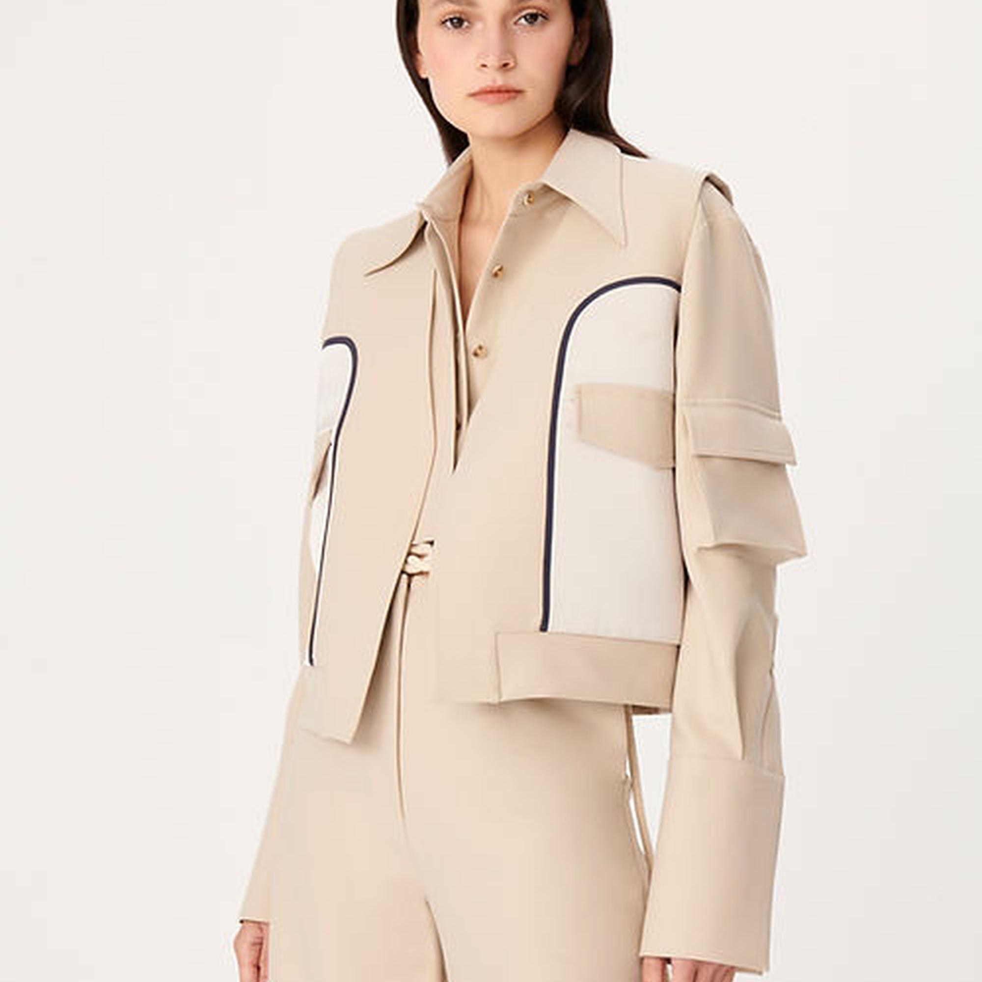 Wabi Sabi Kadın Bej Luna Bomber Yelek