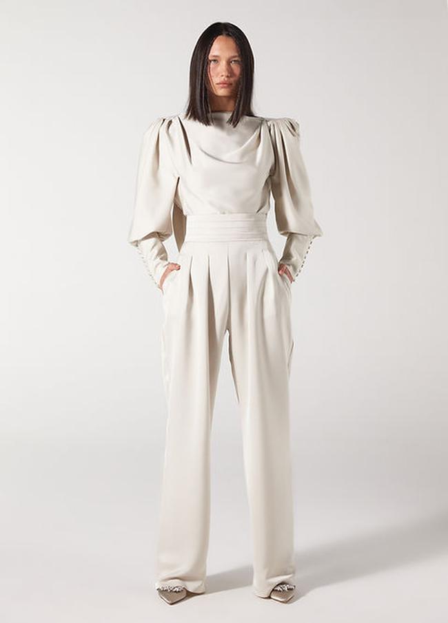  Wabi Sabi Kadın Bej Vatkalı MBÇ Top