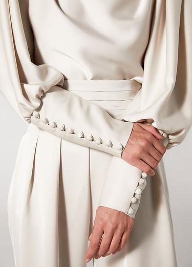  Wabi Sabi Kadın Bej Vatkalı MBÇ Top