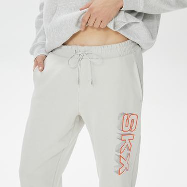  Skechers LW Fleece Erkek Gri Eşofman Altı