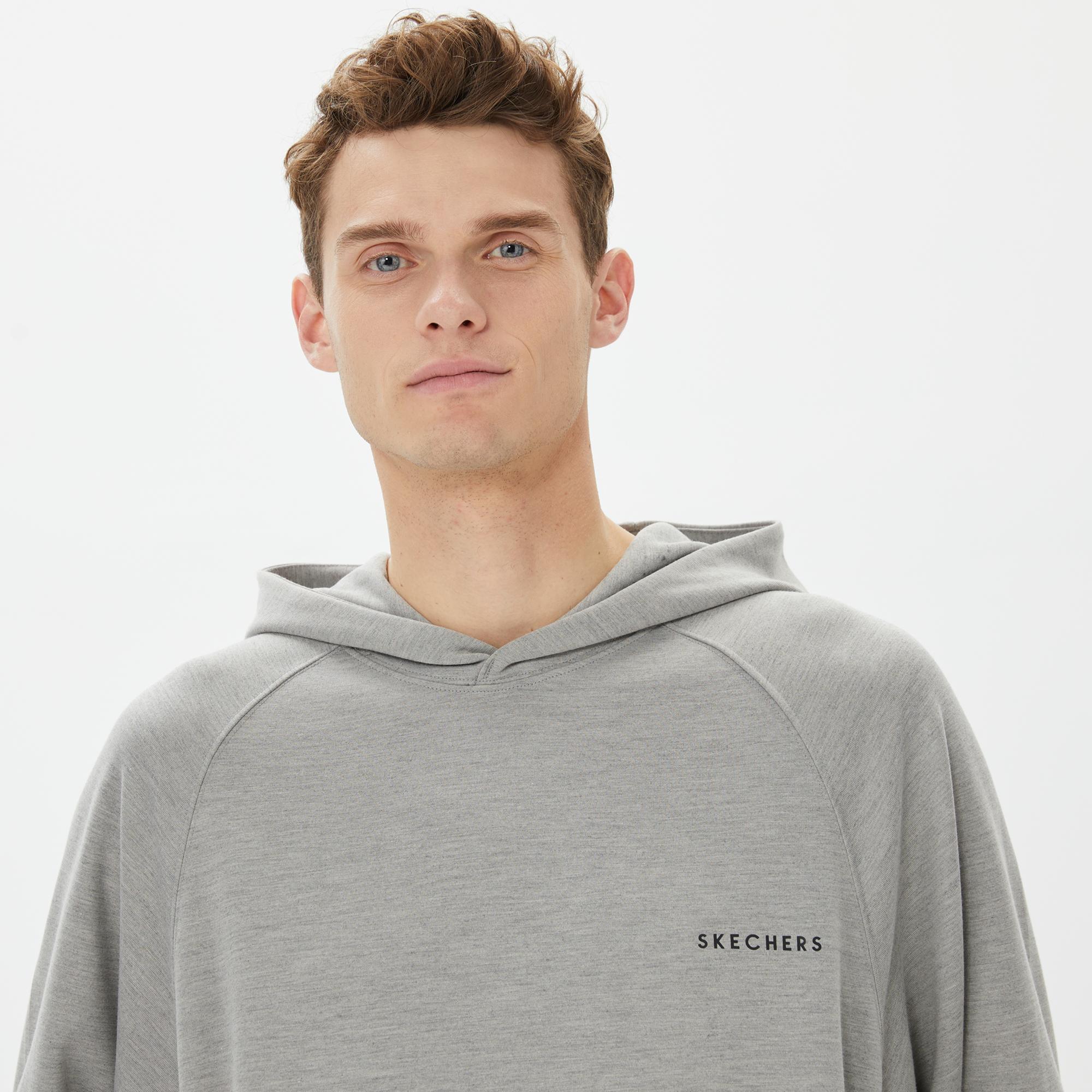 Skechers Scuba Coll Erkek Gri Günlük Sweatshirt