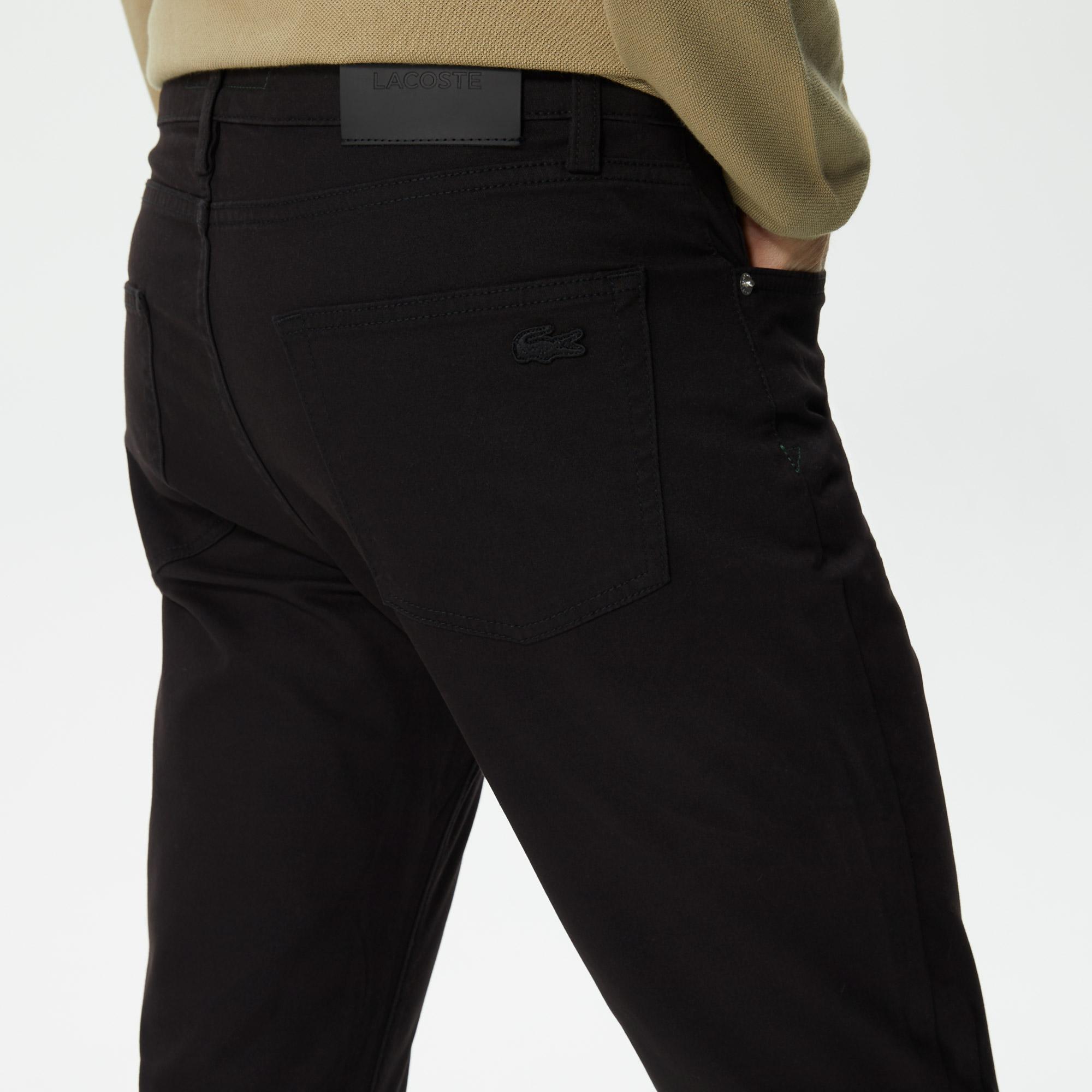 Erkek Slim Fit Siyah Pantolon