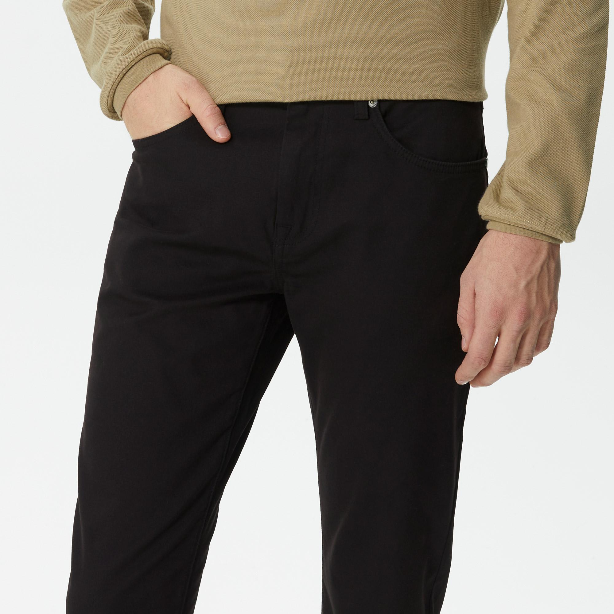 Erkek Slim Fit Siyah Pantolon