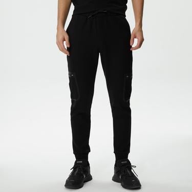  Erkek Slim Fit Siyah Eşofman Altı