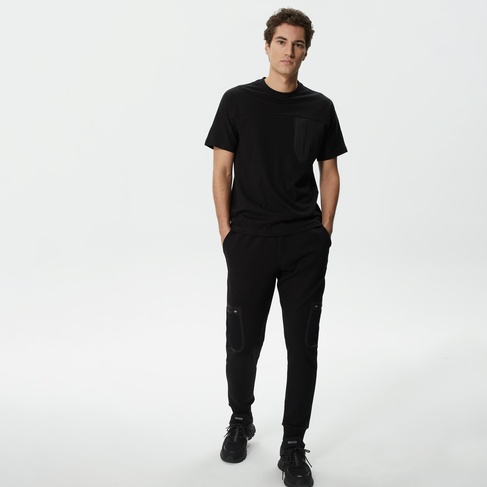  Erkek Slim Fit Siyah Eşofman Altı