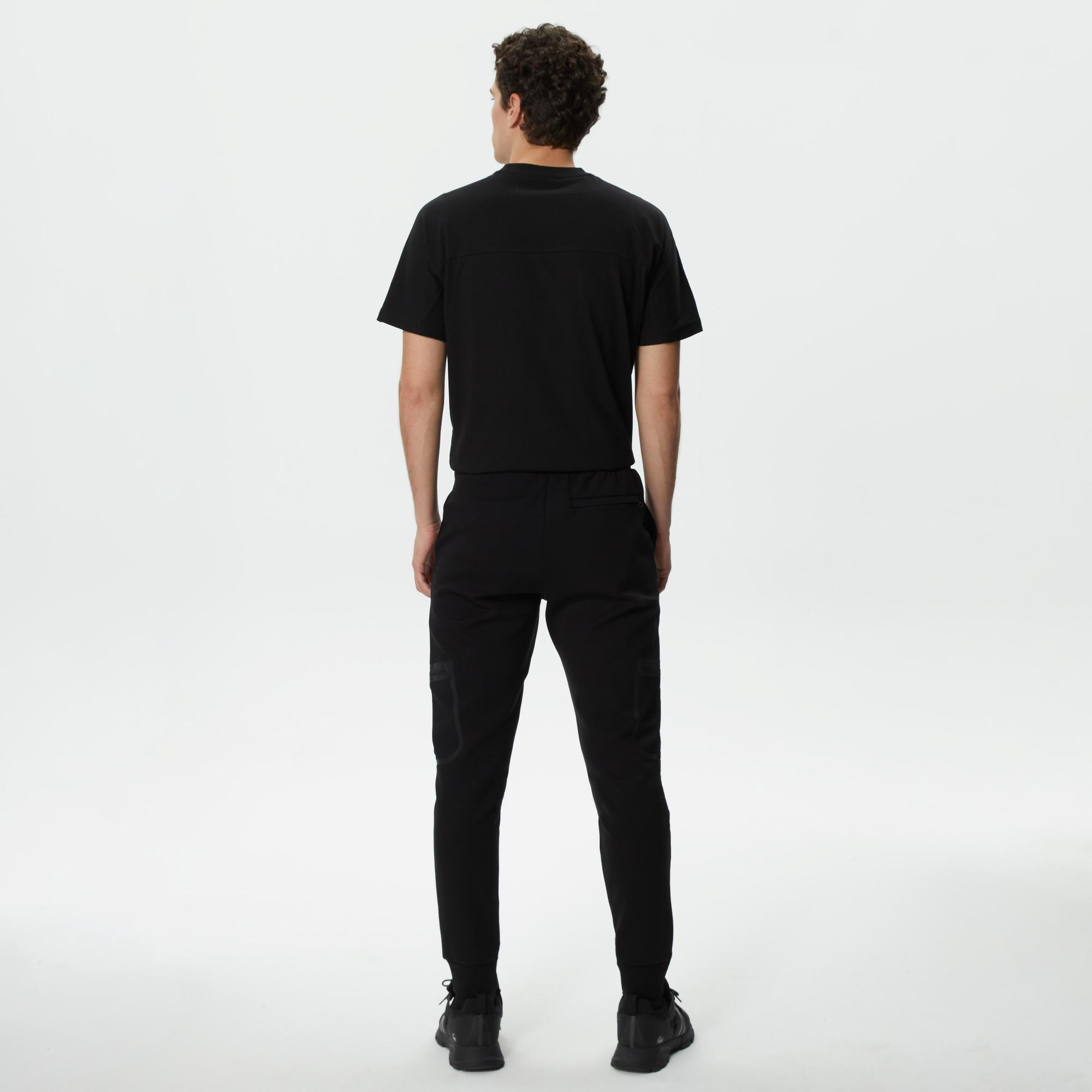 Erkek Slim Fit Siyah Eşofman Altı