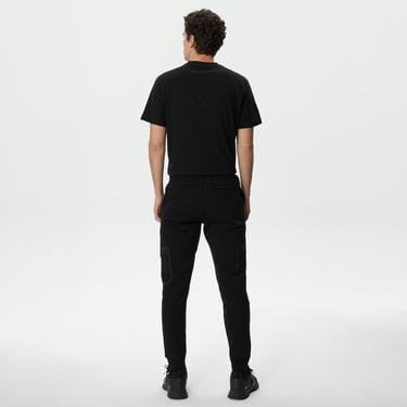 Erkek Slim Fit Siyah Eşofman Altı