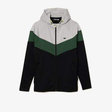  Active Erkek Kapüşonlu Renk Bloklu Siyah Sweatshirt