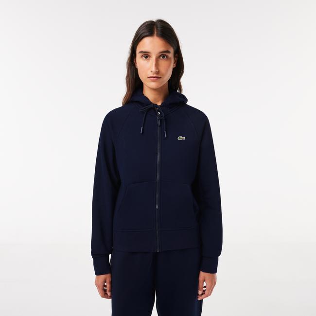  Kadın Regular Fit Kapüşonlu Lacivert Sweatshirt