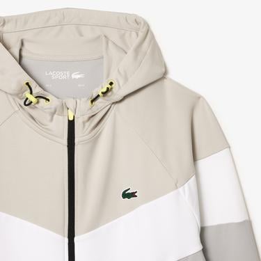  Active Erkek Kapüşonlu Renk Bloklu Gri Sweatshirt